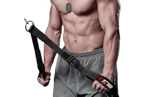 TAVIEW Câble de Fixation pour Triceps (Deux Longueurs intégrées en Une) Plus Grande liberté de Mouvement, Sangles d'extension pour Triceps