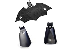 MANQYI Portachiavi Pipistrello, Portachiavi in Ecopelle, Portachiavi Uomo Pelle Auto Interni, Portachiavi in Pelle con Motivo Pipistrello, Portachiavi con Pistrello in Ecopelle, Chiavi di Auto o Moto