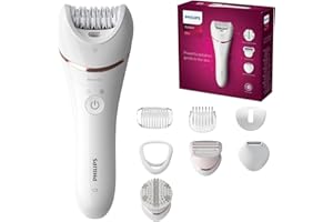 Épilateur 100 % étanche Philips Séries 8000 avec 8 accessoires (Modèle BRE735/00)