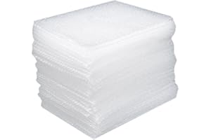 Morkite 100 Pezzi Pluriball, Busta Protettiva in plastica Busta Bianca in Schiuma a Bolle Sacchetti di imballaggio PE Trasparente Borsa a Bolle Borsa Antiurto Imbottitura a Doppio Film