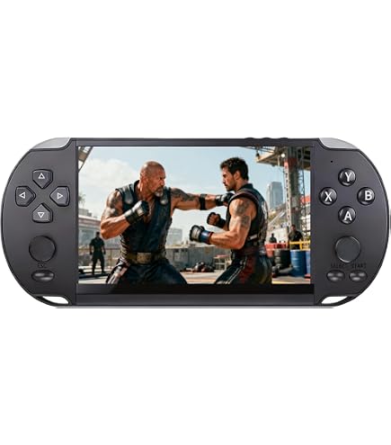 JXD Console De Jeux Rétro Portable 5.5 Pouces – 6200 Jeux Intégrés – Écran LCD – Sortie TV – Linux – Cadeau Idéal Pour Enfants Et Adultes