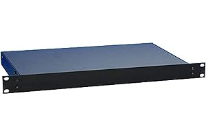 Adam Hall 19" Parts 87407 V - Boîtier Rack 19" Vide 1 U avec Fentes Aération