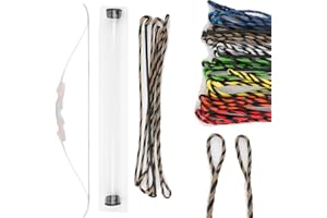 wolfman Torsion Flamande Tir à l'arc Cordes d'arc Recurve 40-67 Pouces 16 Brins Corde d'arc de Remplacement en Dyneema pour Arc Traditionnel Arc Recourbé Arc de Chasse Arc Long