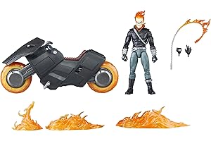 Hasbro Marvel Legends Series, Ghost Rider (Danny Ketch) con motocicletta, 85° Anniversario Marvel, action figure collezionabile per adulti da 15 cm ispirata ai fumetti