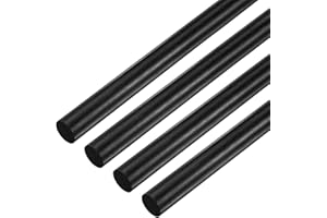 M METERXITY 4-Pack Carbon Fiber Rods, 100mm Length 8mm Dia Carbon Fiber Solid Matte Pole for RC Airplane/DIY Craft/Quadcopter Arm/Scale Model Kite Wing Tube [3.94 x 0.31IN]
