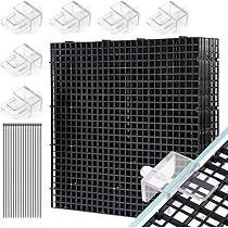 Copertura Anti-Salto Per Acquario - Coperchio Regolabile In PC Per Pesci, 30x30cm - Foto 10