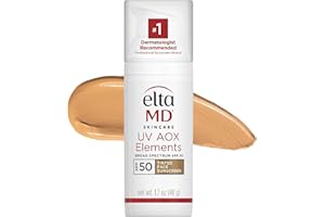 EltaMD UV Elements Tinted Face Moisturizer with Broad-Spectrum SPF 44, Mineral Face Sunscreen, Water-Resistant, Oil-Free, 2.0 oz