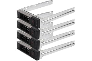 Heretom - 4 Unidades 3,5 Pulgadas 14a generación X7K8W Bandeja de Disco Caddie HDD Tray Caddy SATA SAS para DELL XC640-10 XC740xd-12 R240 R340 R440 R540 R640 R740 R740xd2 R6415 R6525 R7425