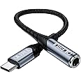 USB C till 3,5 mm Jack Headphone Adapter Typ C till Aux Audio Hi-Res DAC Chip Cable Cord Kompatibel med Samsung S21 S20 Ultra