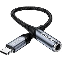 USB C till 3,5 mm Jack Headphone Adapter Typ C till Aux Audio Hi-Res DAC Chip Cable Cord Kompatibel med Samsung S21 S20 Ultra