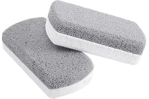 2PCS Pumice Stone for Feet,HOUSN Natural Pumice,Foot Scrubber for Dead Skin,Pedicure Exfoliator Tool,Prevents and Removes Corns Calluses and Cracked Heels,Smooths Skin Elbows and Knees,Gray and White