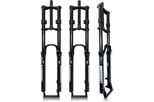 KANGXYSQ 26 27.5 29inch DH Mountain Bike Suspension Fork 1-1/8" Straight Air Fork Travel 180mm 9 * 100mm Double Crown Downhill Fork QR Disc Brake Front Fork Manual Lockout