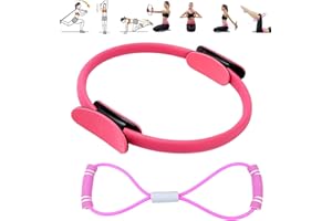 crazy bean Anello Pilates Yoga Fitness Attrezzo Interno Coscia Cerchio Pilates Ring Magic Circle Cerchia Pilates Fitness Anello Yoga Gym Fitness Allenamento