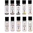 Bakefrillz Food Flavour Essence | Pack of 10 (30 ml x 10) - Vanilla, Strawberry, Butterscotch, Pineapple, Chocolate, Mango, Mix Fruit, Cardamom, Lemon & Orange