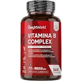 Vitamin B Complex with Vitamin C and B12-365 Tablets For 1 Year | Vegan - Complete B Complex with B1, B2, B3, B5, B6, B7 (Bio