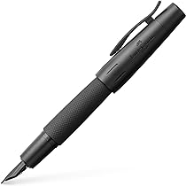Faber-Castell E-Motion Pure Black Ballpoint Pen - Twist Mechanism, High-Quality Executive Pen