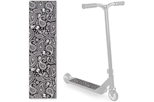 Scorpion Scooters Pro Grip Tape Replacement for Stunt Scooter Deck Grip Self Adhesive Water Resistant Silicon Carbide Griptape! Factory Cut 16.5" x 4.5" fits 98% of scooters inc Adult, Kids push scooters and electric scooters.