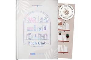 ‎LEBENSKOMPASS Lebenskompass Buchclub XXL - Das Lesetagebuch & Book Journal "PEARL" - Hardcover DIN A5 Tagebuch für Erwachsene - Book Club Reading Bullet Journal Tracker - Booktok