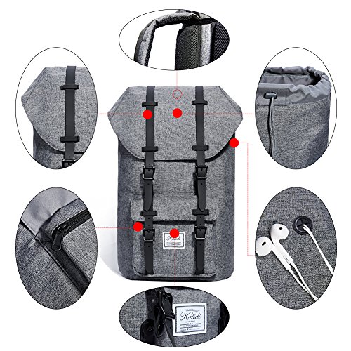 KALIDI 17 Zoll Laptop Rucksack Backpack Schulrucksack f  r bis zu 15 6 zoll Laptop Notebook Computer Arbeit Campus Studenten Outdoor Reisen Wandern mi