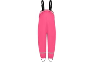 DAFENP Pantaloni Impermeabili Bambino Pantaloni Antipioggia Trekking Prova Sporca Pantaloni di Fango con Traspirante Fodera in Tessuto per Ragazza Ragazzo