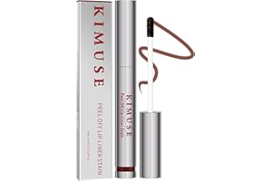 KIMUSE Peel Off Lip Liner Stain, Lip Tint Stain Peel Off Long Lasting, Waterproof, Liptint Peel Off, Highly Pigmented Color, Matte Finish Lipstick Lipstain