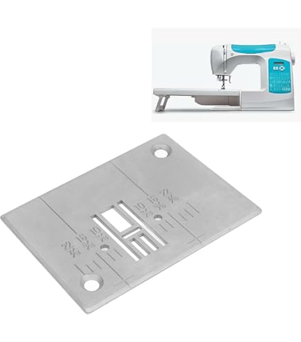 Plaque à Aiguille 2 Pièces Plaque à Aiguille Machine à Coudre 2pcs - Compatible Singer 1408/2250 - Fer Robuste Aghi Macchina Da Cucire Singer