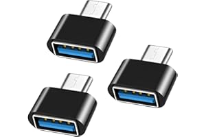 SHUBEIEUMI Adattatore USB C a USB(3 Pezzi), Adattatore OTG USB-C Maschio a USB Femmina, per MacBook PRO 2021 MacBook Air 2020, Samsung Galaxy S9/S8, dell XPS (Nero)