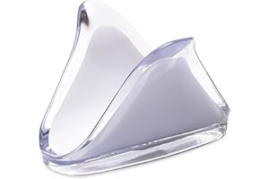 Omada Design Portatovaglioli da Tavola, Portasalviette in Acrilico, Made in Italy, Linea Square, Bianco