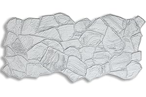 Grace Baltic – Pannelli da parete 3D per decorazione di pareti interne in PVC (10, arenaria Cenere)