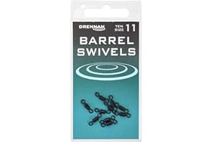 Drennan Barrel Swivels For Fishing Pack Of 10