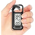 Simple Walking 3D Pedometer, Portable Carabiner Step Counter, Steps Tracker with Neck Lanyard for Seniors Men Women