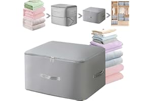 Accmuzzy 2 Stück Ultra Platzsparender Selbstkomprimierender Organizer,Selbstkomprimierende Aufbewahrungstasche aus Nylon,Leichter und Faltbarer Komprimierender Taschen Organizer für Bettdecken und Kle