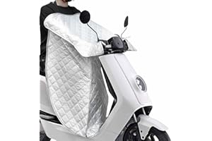 ‎FAVOTO Favoto Rollerdecke Beinschutz für Winter – Universelle Motorroller Beindecke mit Handytasche, Reflektoren & Wasserdichtem Kälteschutz Silber
