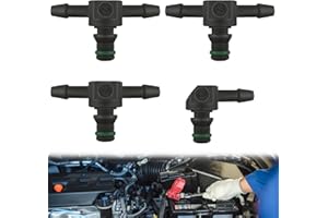 YIIWONI 4 Stück Rücklaufnippeln Für Common Rail Injektoren, Einspritzdüse Rücklaufnippel Injektor, Diesel-Rücklaufnippel, Rücklaufanschluss Rücklauf Anschluss mit Dichtring, 2/3 Ways