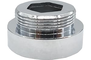 XNTONG - Faucet Adapter, Internal Thread M28 to External Thread M22, Faucet Aerator Adapter, Suitable for Connecting Aerators to Kitchen Faucets, (M28-M22)