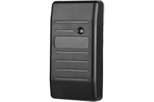 Cuifati Lector de Tarjetas Wiegand 26 Lector de Control de Acceso de Tarjetas de Seguridad Alta sensibilidad de recepción, PVC de Alto Rendimiento y(Black ID 125Khz)