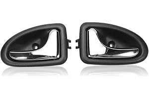 Konuooer Manija Puerta Cubierta Manija Puerta Interior Tapa Manija Tirador Puerta Automóvil para Renault Clio 2 Mégane I Scenic 8200915599 8200915598 (1 par)
