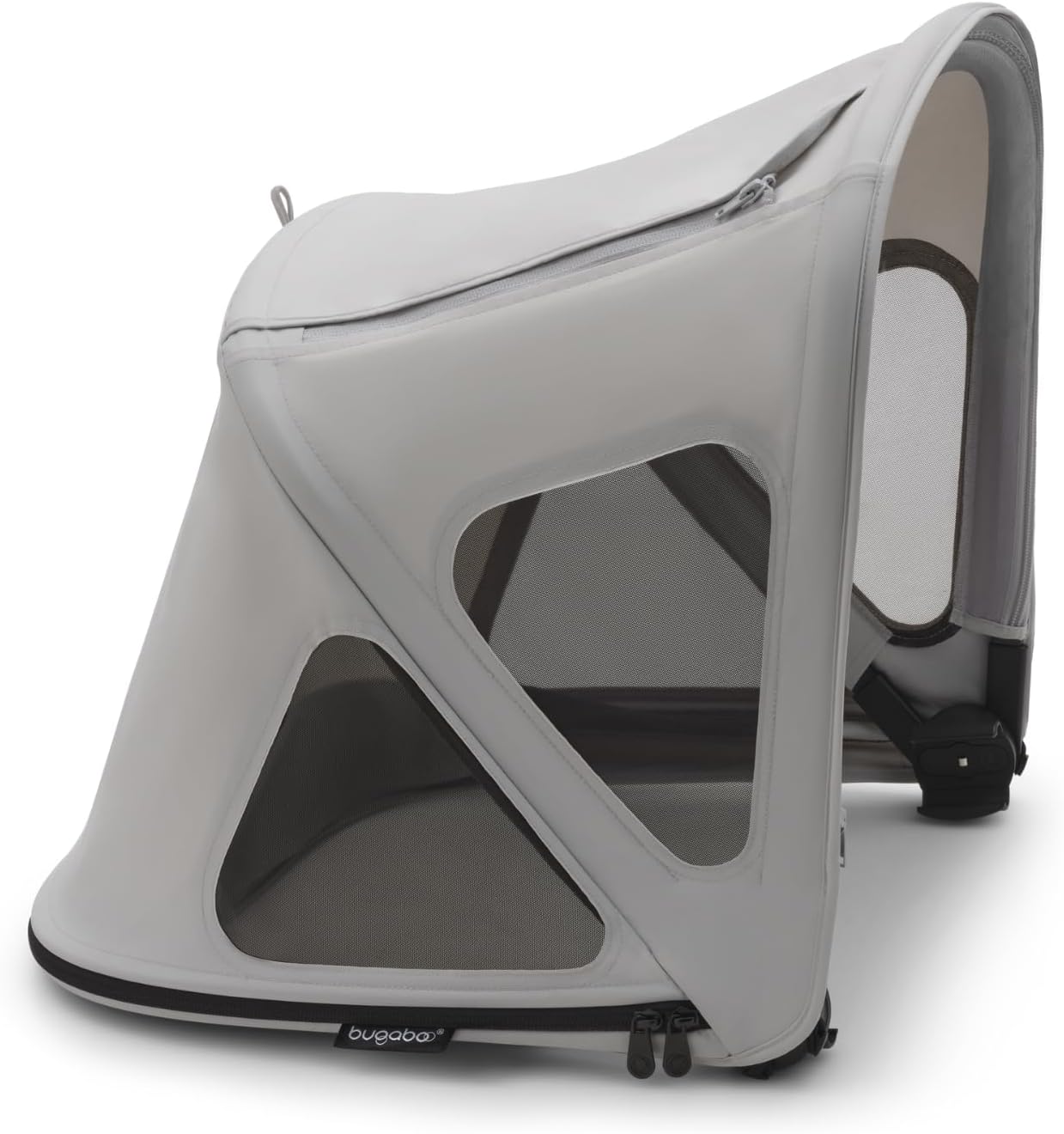 Bugaboo Capota ventilada Fox y Cameleon, extensible para una protección adicional y una protección solar óptima, repelente al agua, Misty Grey