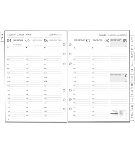 Filofax A5 English Horizontal Year Planner 2026