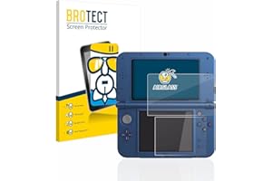 BROTECT Protective Glass for Nintendo New 3DS XL Protective Film Tempered Glass [Extremely Scratch-Resistant 9H, Anti-Fingerprint, Ultra Transparent]