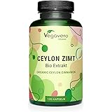 CANNELLA CEYLON BIO Vegavero® | 2500 mg (5:1) | 4 Mesi di Fornitura | Cinnamon (Zimt) dal Madagascar | con 0,7% di Tannini | 