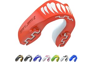 SAFEJAWZ Vestibilità Slim Paradenti Sportivo Adulti e Bambini Contatto Completo per Tutti Gli Sport, tra Cui Rugby, MMA, Hockey, Judo Arti Marziali e Boxe