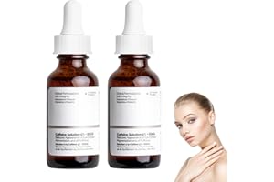 YUNYAHE Caffeine Solution 5% + EGCG, Ordinary Caffeine & Hyaluronic Acid Under Eye Serum, Depuffing Eye Serum for Dark Circles and Tired Eyes, anti-cernes, Solution pour les cernes et les yeux gonflés