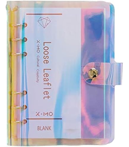 Refillable Notebook Cover PATIKIL A6 Clear Binder Cover With Snap ...