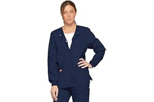Dickies EDS Signature Scrubs for Women, Snap Front Scrub Jacket in Soft Brushed Poplin 86306