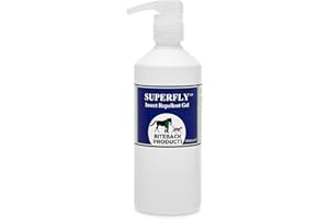 Biteback Products 'Superfly'® - Picaridin Insect Midge Horse Fly Repellent Gel Pump, Icaridin Fly Repellent, Enriched with Lavandin Oil for Midge, Mosquito & Bug Triple Defence, Safe for Skin - 500ml