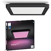 Philips Hue Tento Siyah Sıva &Uuml;st&uuml; RGB Akıllı LED Panel Tavan Armat&uuml;r&uuml; 30x30cm 1340 Lumen - 25.000 Saat Ampul Kullanım &Ouml;mr&uuml;