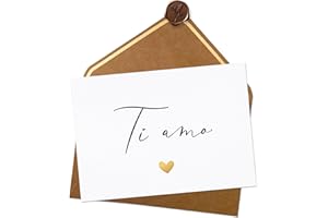 Joli Coon Ti amo carta con busta e sigillo in ceralacca - Biglietto amore - Biglietti san valentino