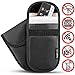 Price comparison product image Caseflex Car Key Signal Blocker Pouch, Pack of 2 RFID Blocking Faraday Bag Pouches for Keyless Car Theft Prevention | Signal Blocking Wallet for Car Keys & Credit Cards - PU Leather Case - Black