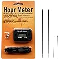 Magicalmai Inductive Hour Meter for Gas Engine Lawn Mower Dirt Bike Motorcycle Motocross Snowmobile Karting Marine ATV Boat Outboard Motor Generator Waterproof Hour Meters Black MG-HM-010